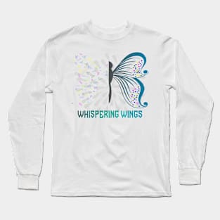 Wings Pital Flower Butterfly Best gift for Mothers Long Sleeve T-Shirt